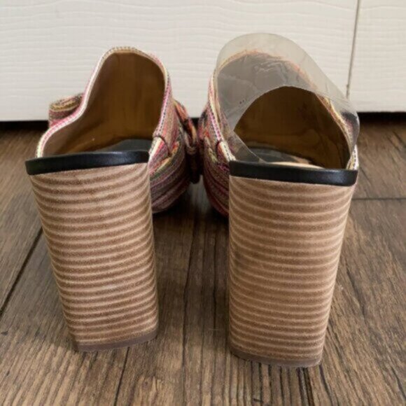 Sam Edelman Yumi Striped Bow Heeled Mule - Picture 8 of 11